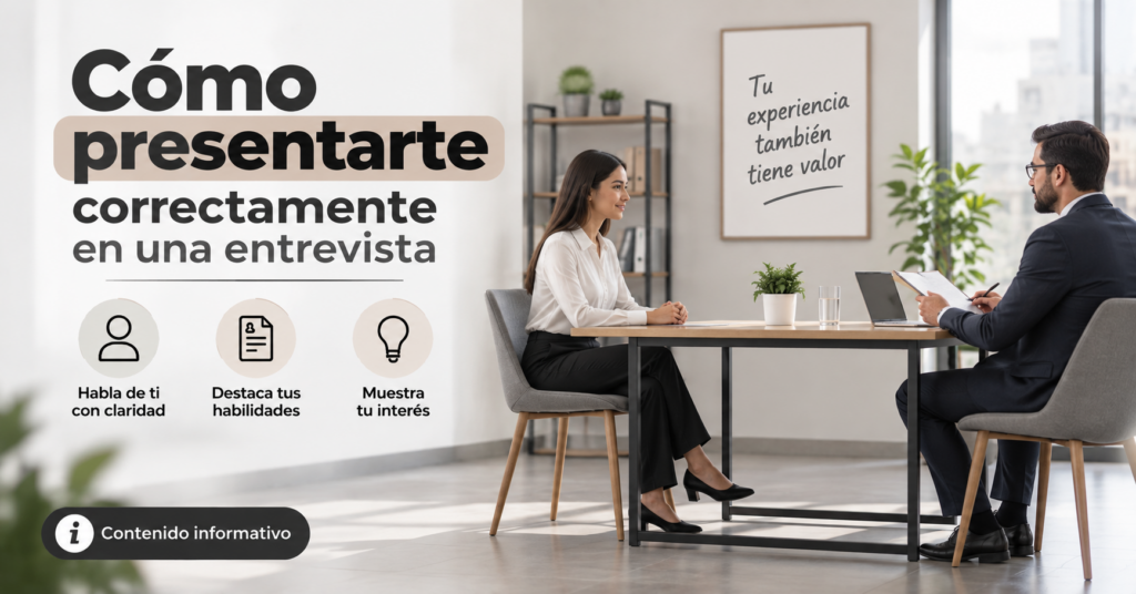 Cómo presentarte correctamente en una entrevista
